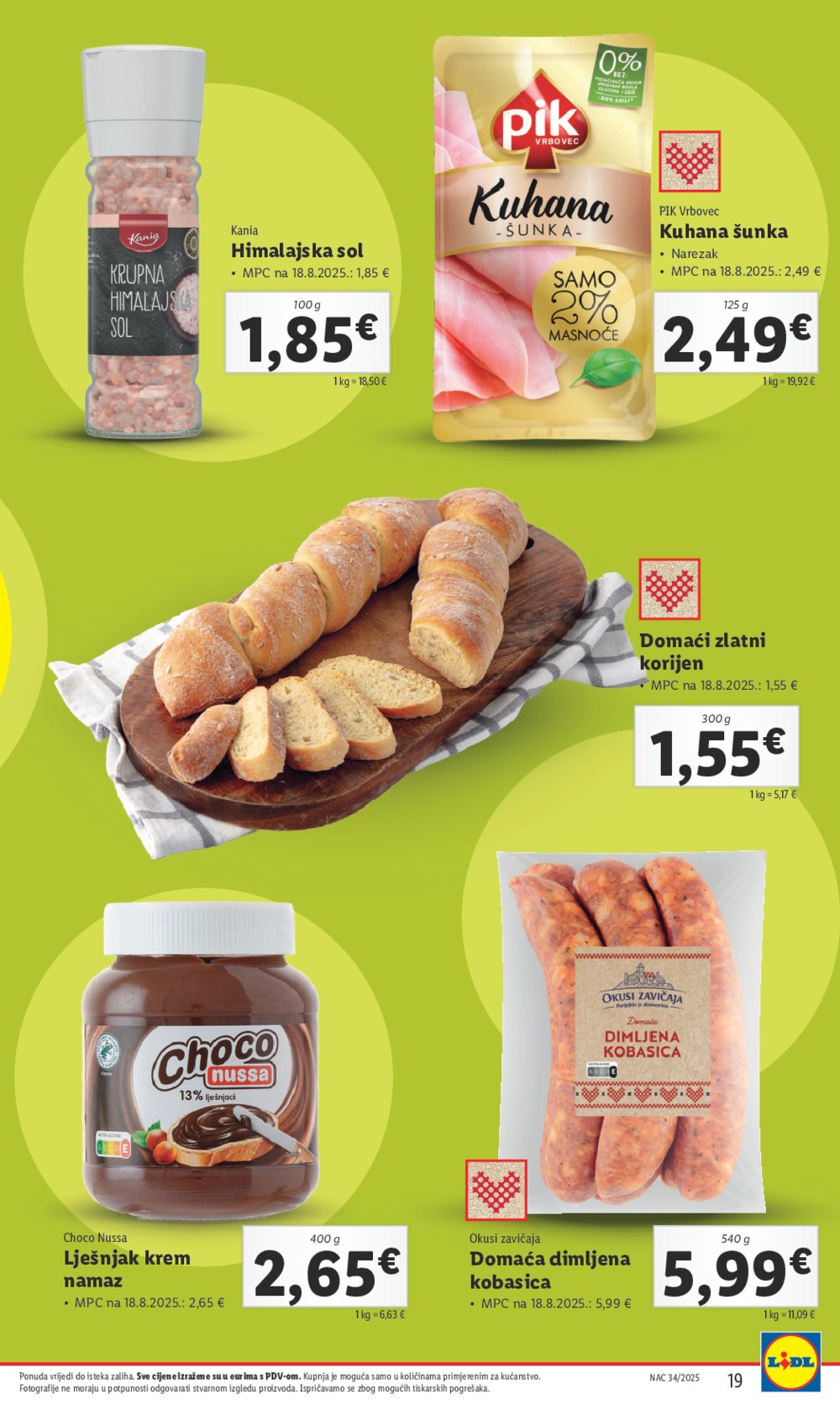 Lidl Super ponuda od ponedjeljka 18.08.-24.08.2025.