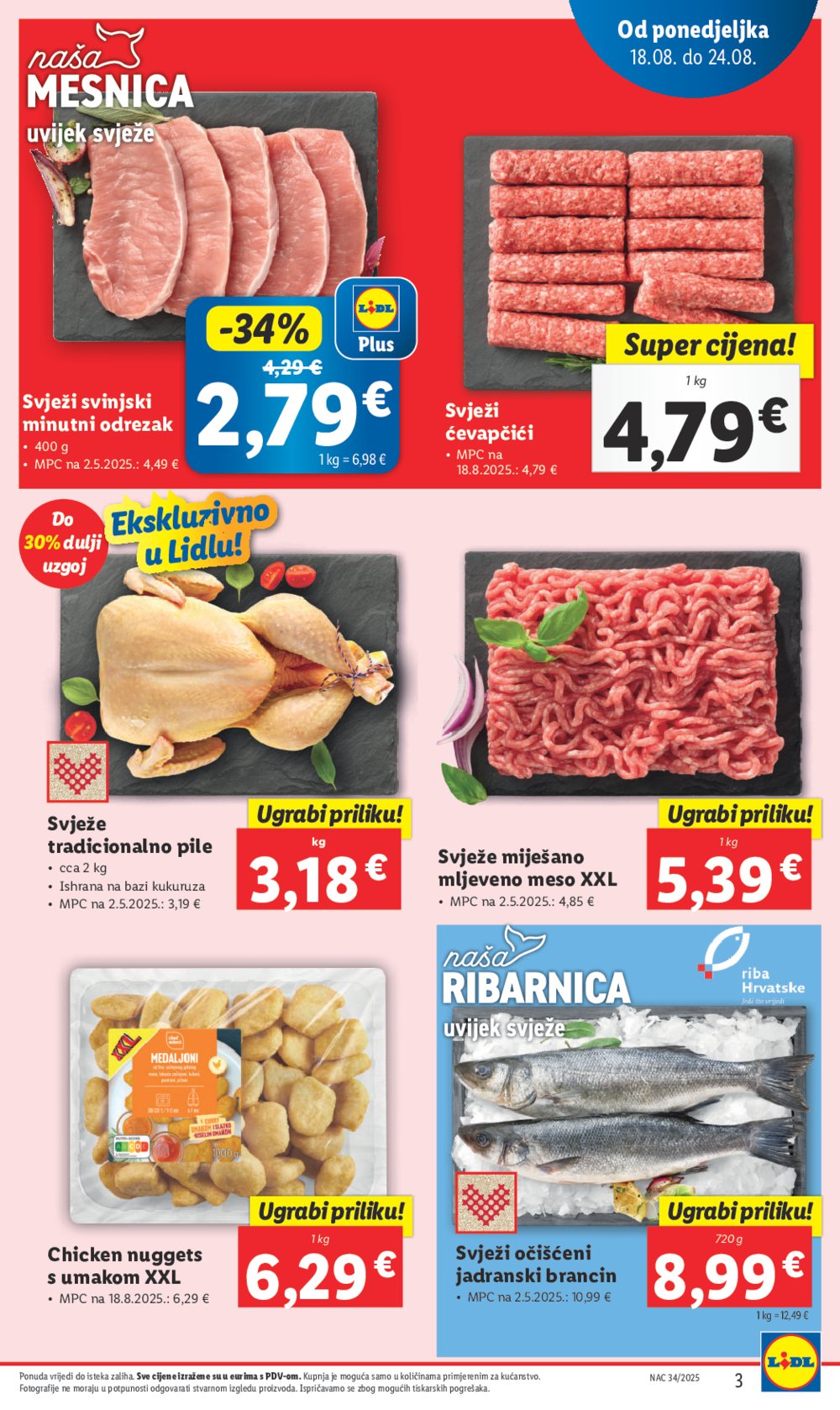 Lidl Super ponuda od ponedjeljka 18.08.-24.08.2025.