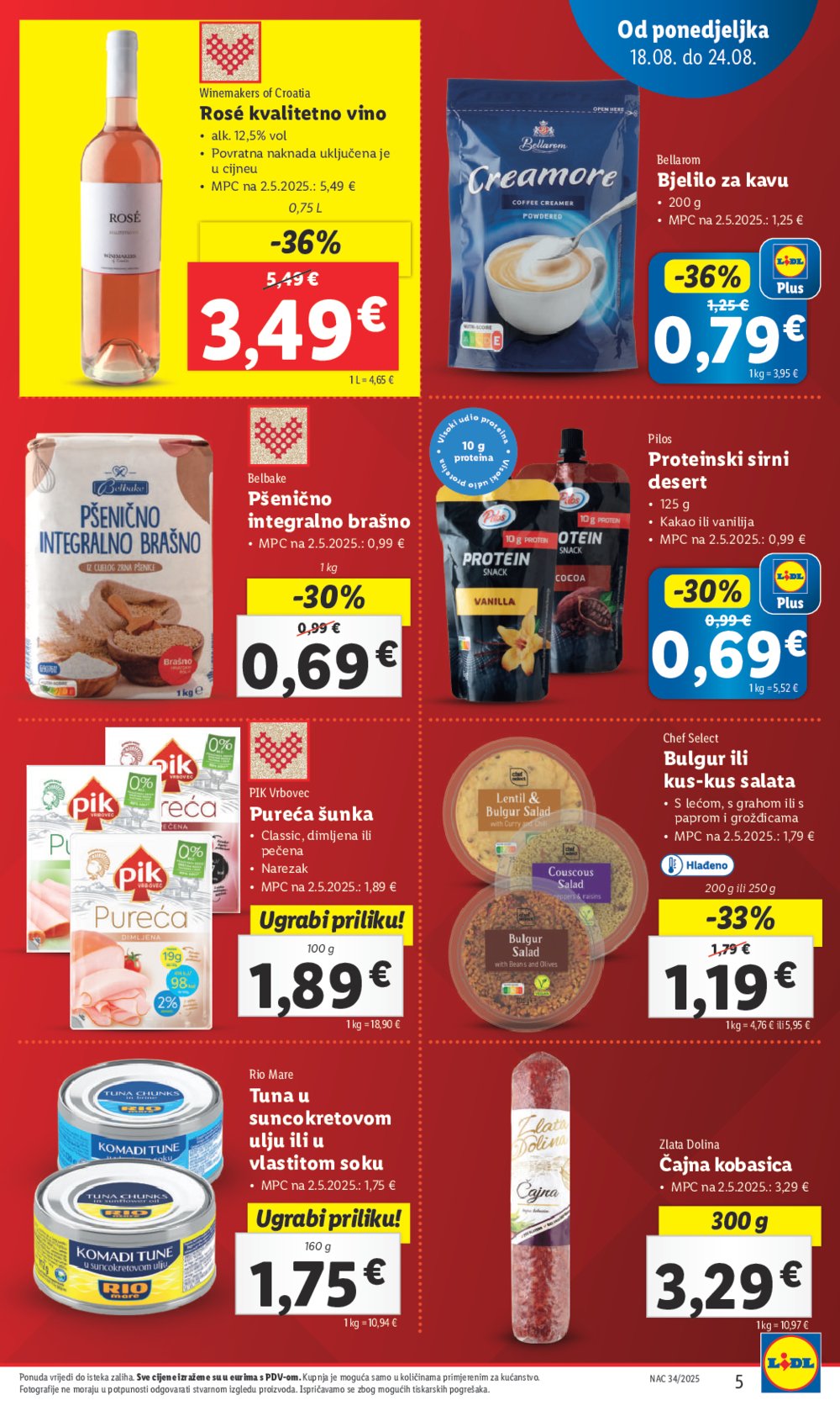 Lidl Super ponuda od ponedjeljka 18.08.-24.08.2025.