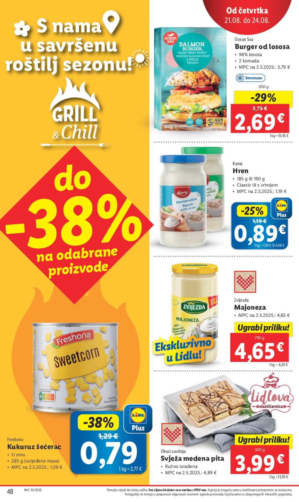 Lidl Super ponuda od ponedjeljka 18.08.-24.08.2025.