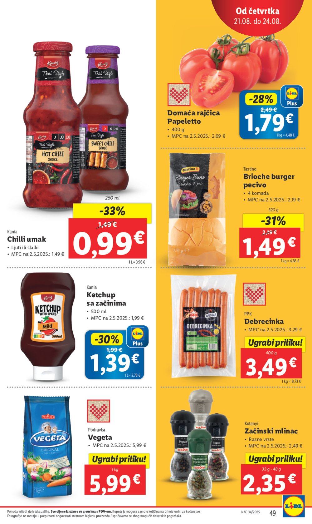 Lidl Super ponuda od ponedjeljka 18.08.-24.08.2025.