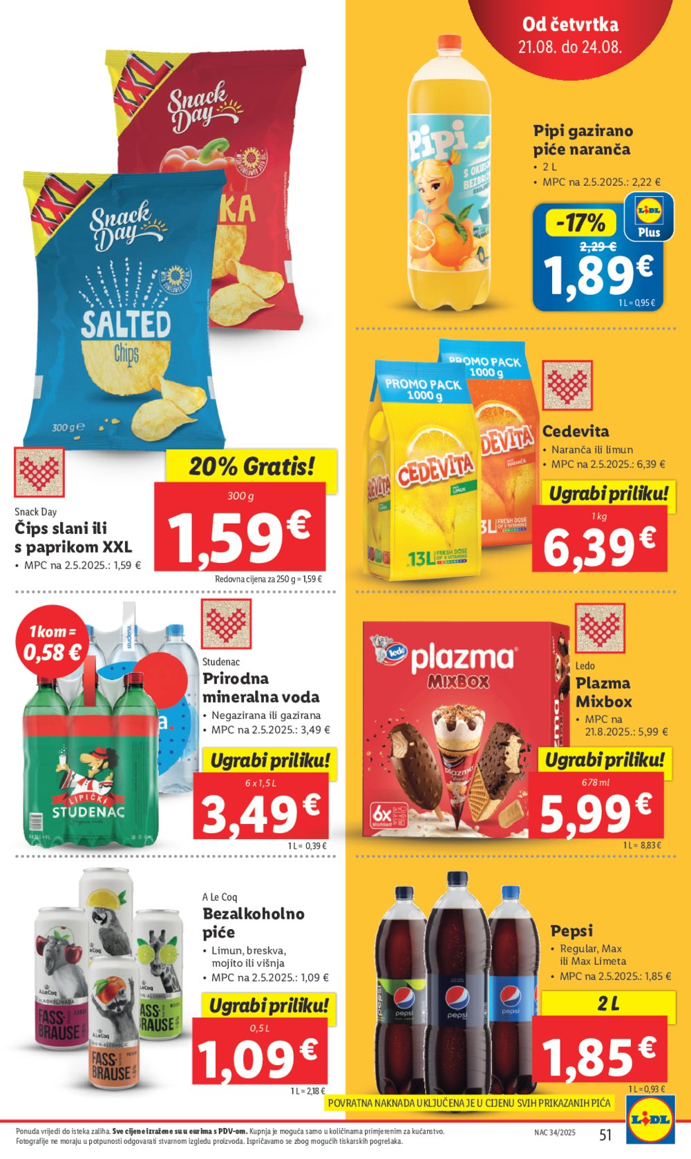 Lidl Super ponuda od ponedjeljka 18.08.-24.08.2025.