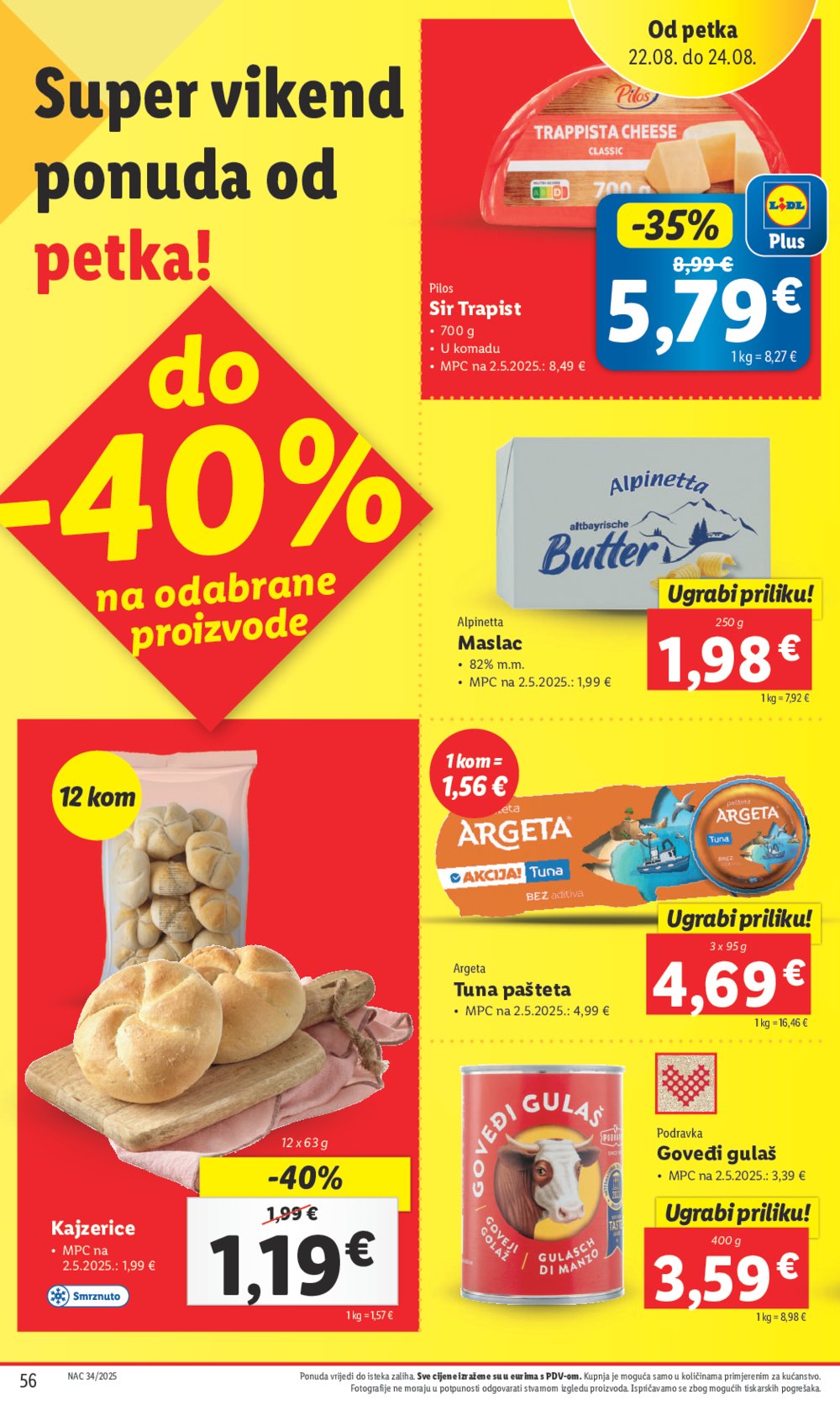 Lidl Super ponuda od ponedjeljka 18.08.-24.08.2025.