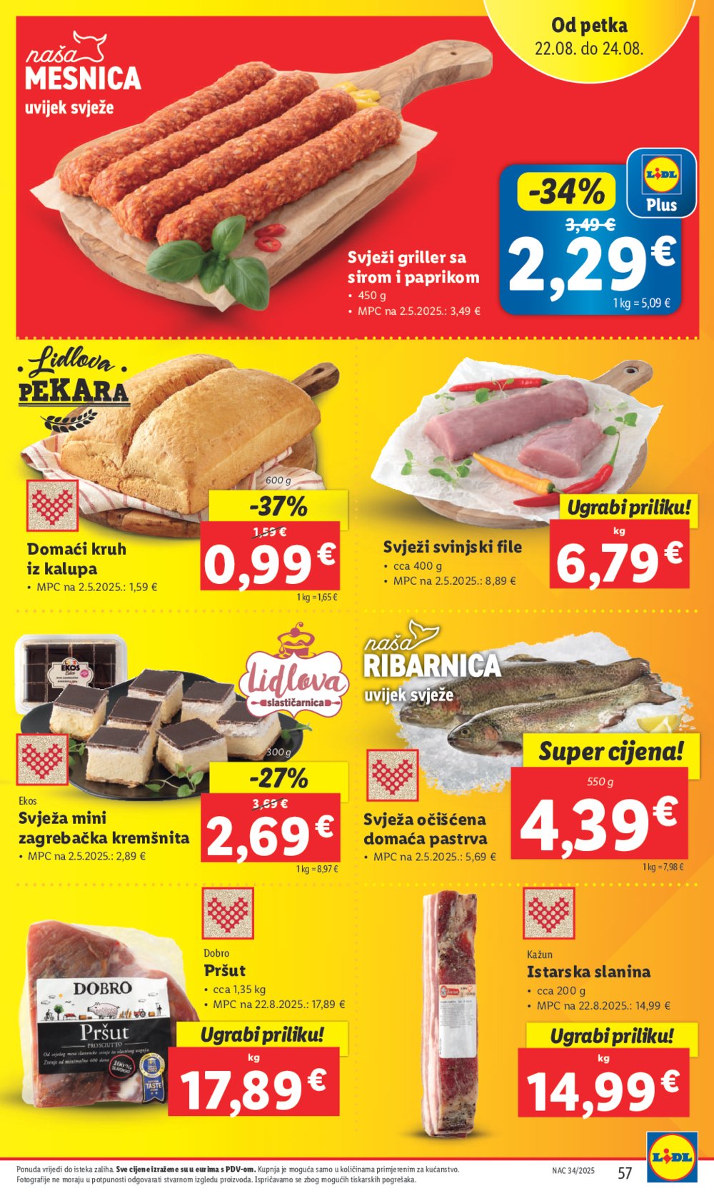 Lidl Super ponuda od ponedjeljka 18.08.-24.08.2025.