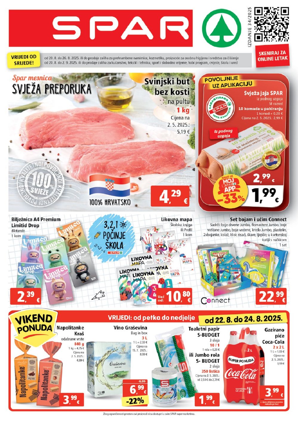 SPAR katalog Akcija 20.08.-26.08.2025.