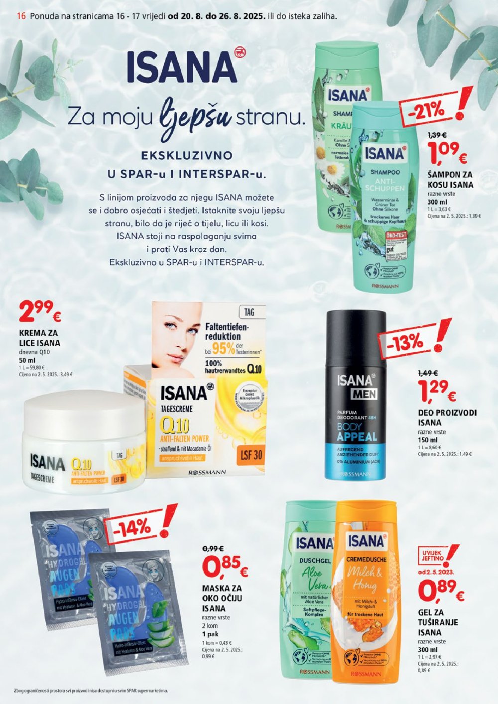 SPAR katalog Akcija 20.08.-26.08.2025.