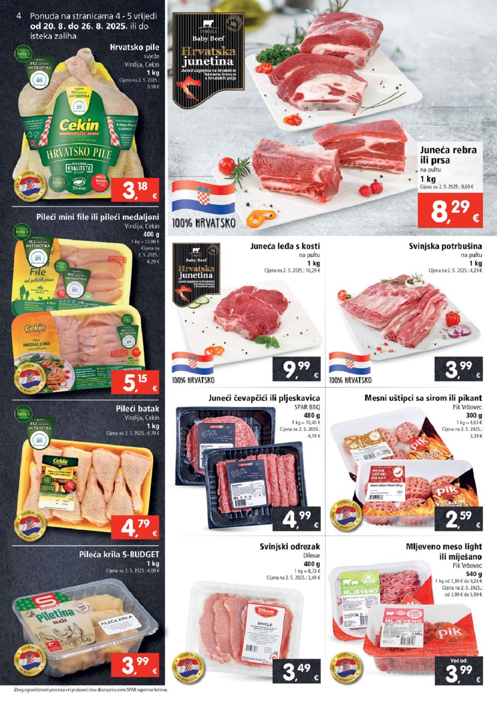 SPAR katalog Akcija 20.08.-26.08.2025.