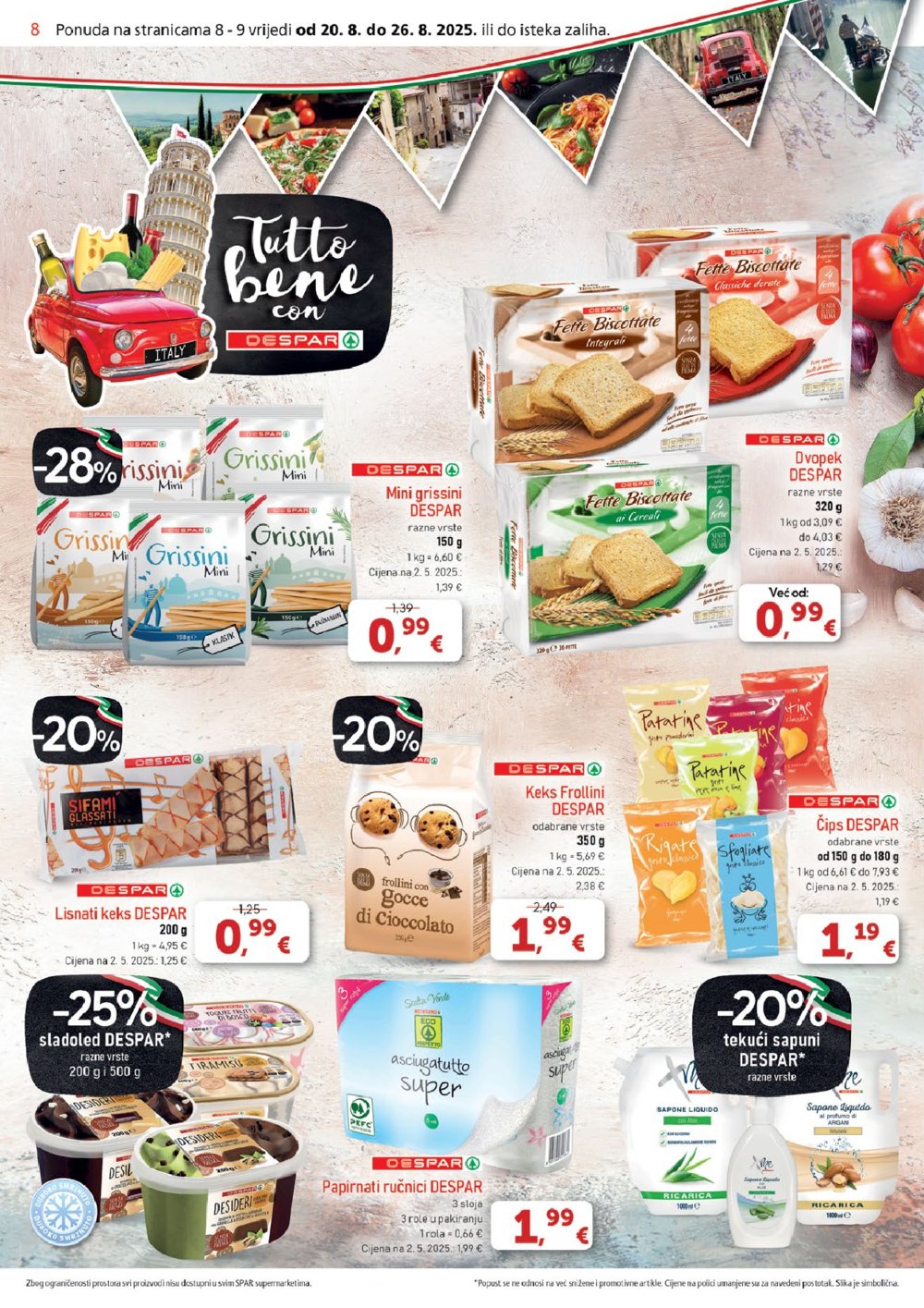 SPAR katalog Akcija 20.08.-26.08.2025.