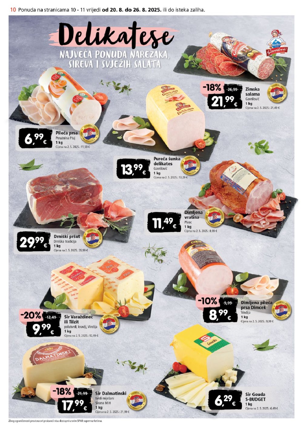 SPAR katalog Akcija 20.08.-26.08.2025.