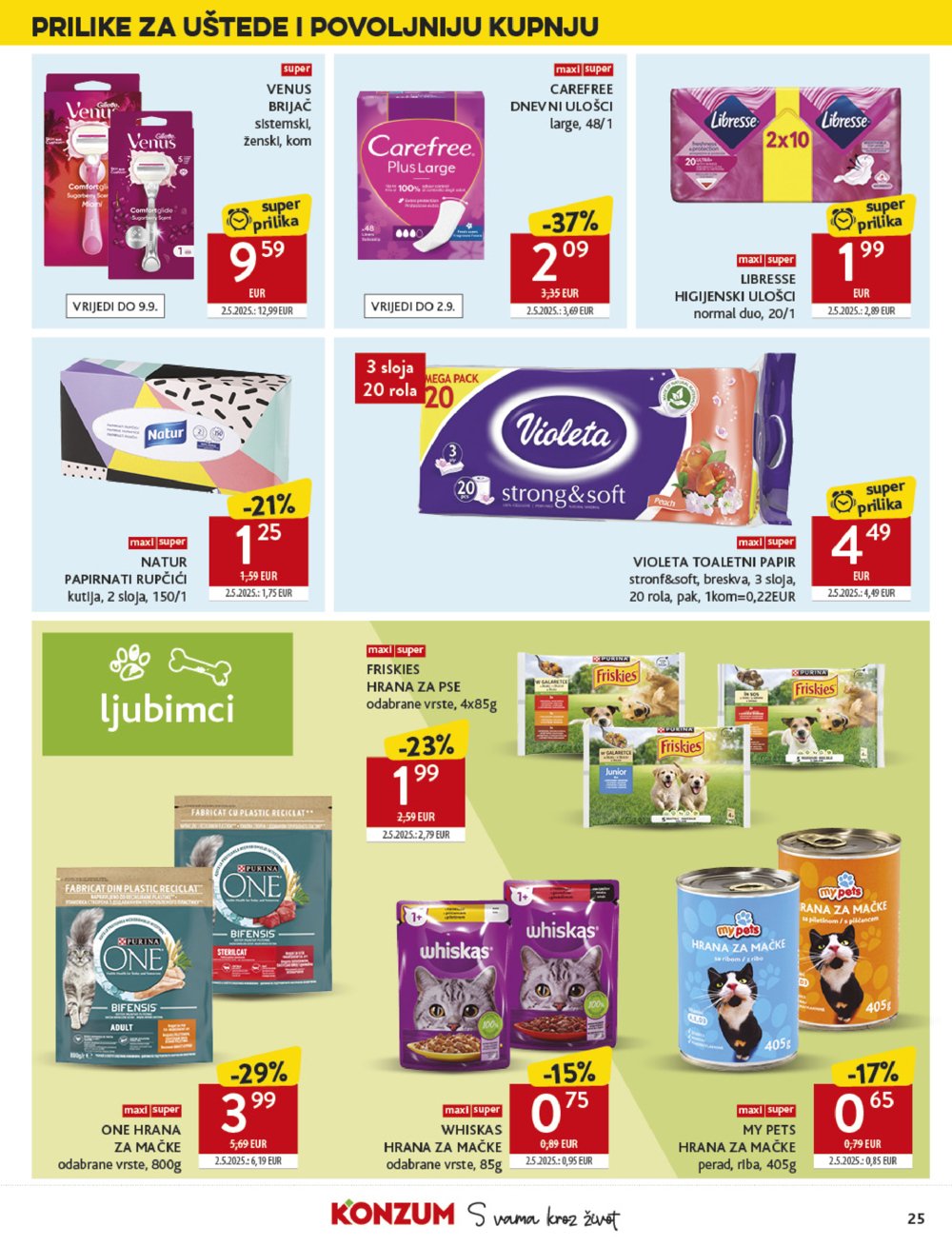 Konzum katalog Akcija 20.08. - 26.08.2025.