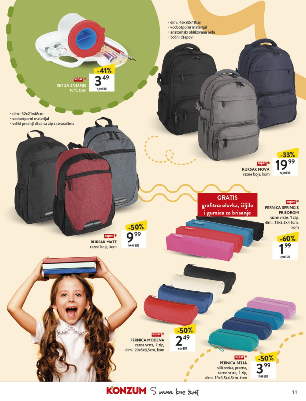 Konzum katalog Povratak u školu 18.08. - 21.09.2025.