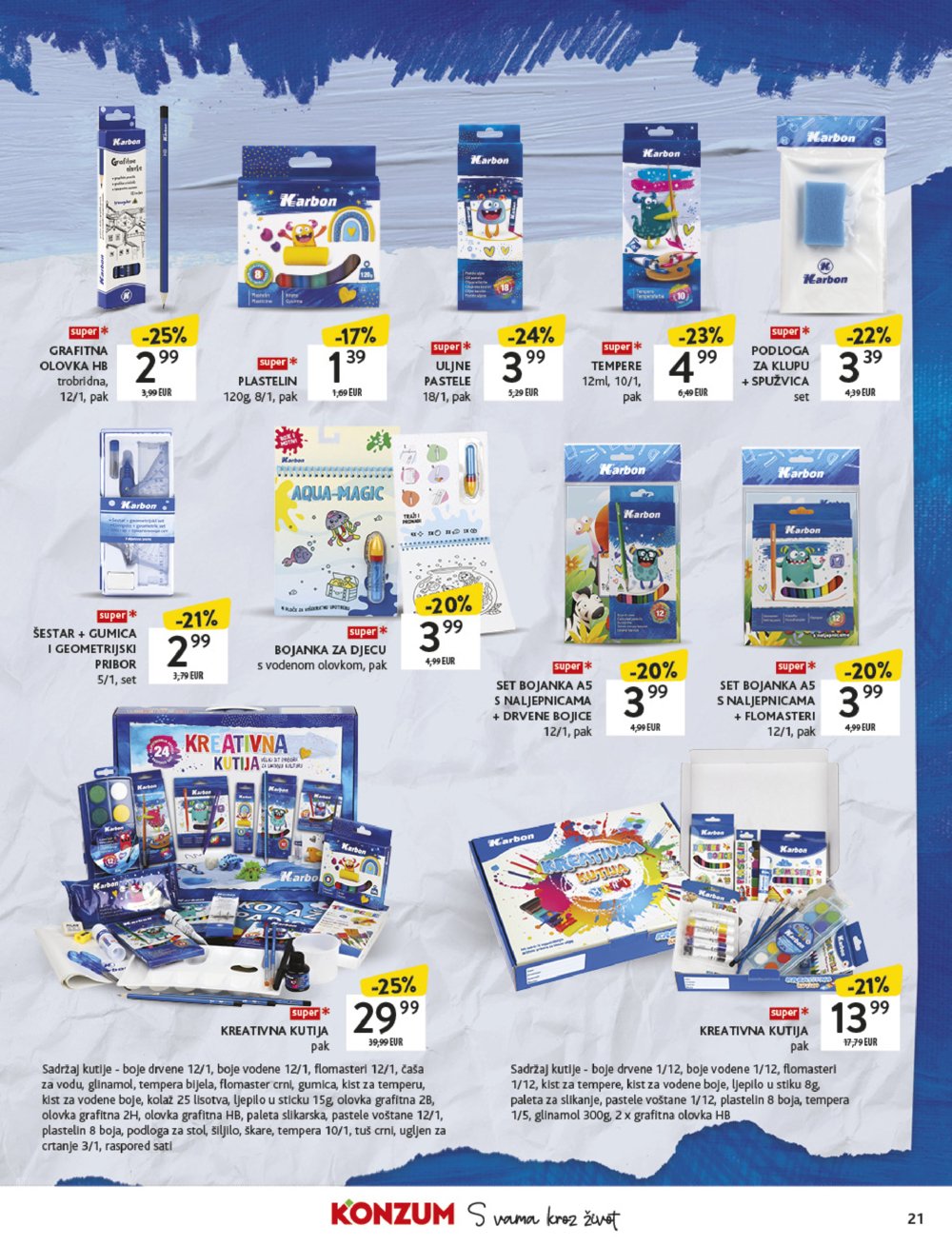 Konzum katalog Povratak u školu 18.08. - 21.09.2025.