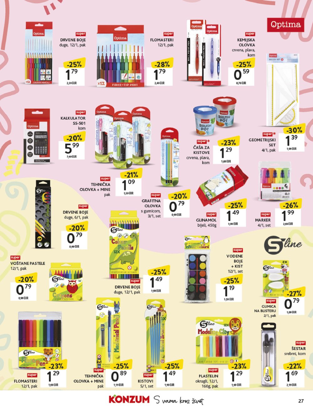 Konzum katalog Povratak u školu 18.08. - 21.09.2025.