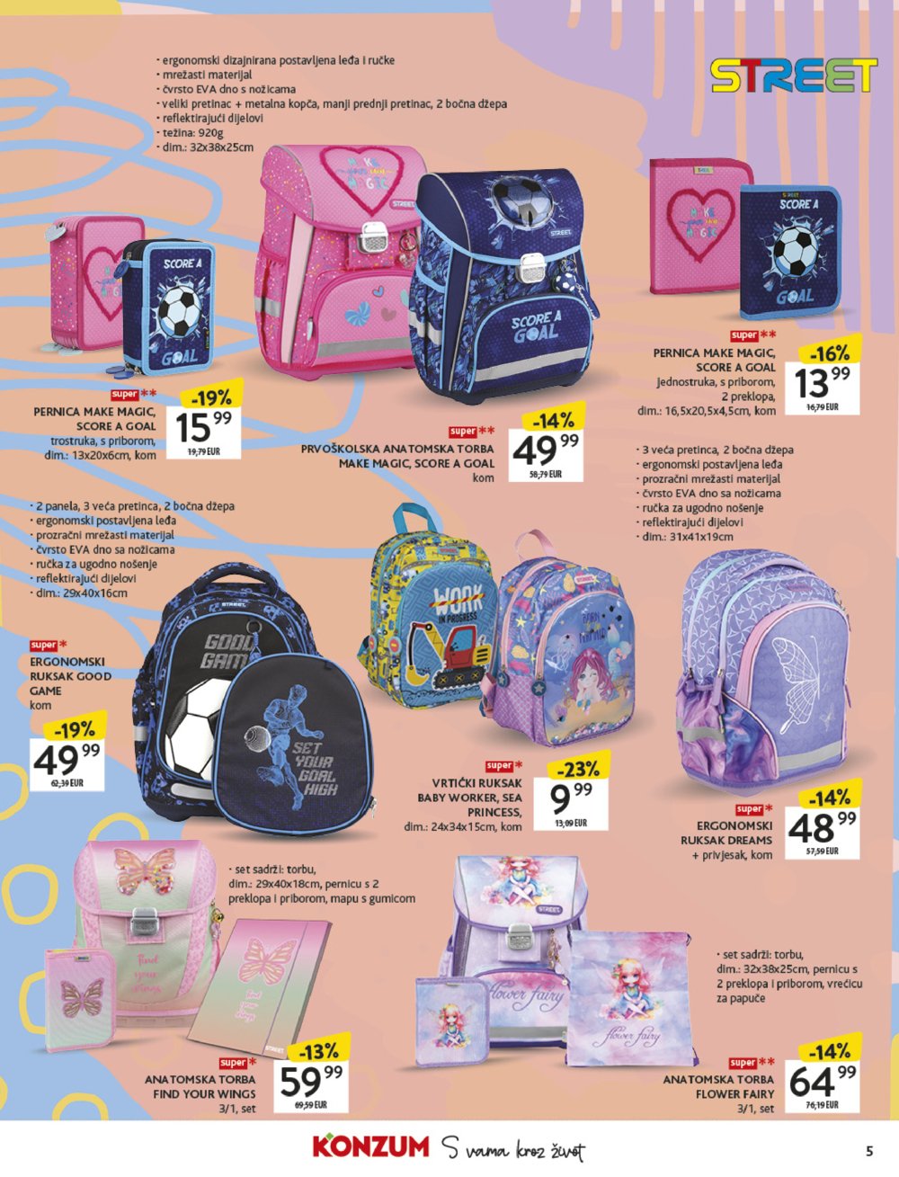 Konzum katalog Povratak u školu 18.08. - 21.09.2025.