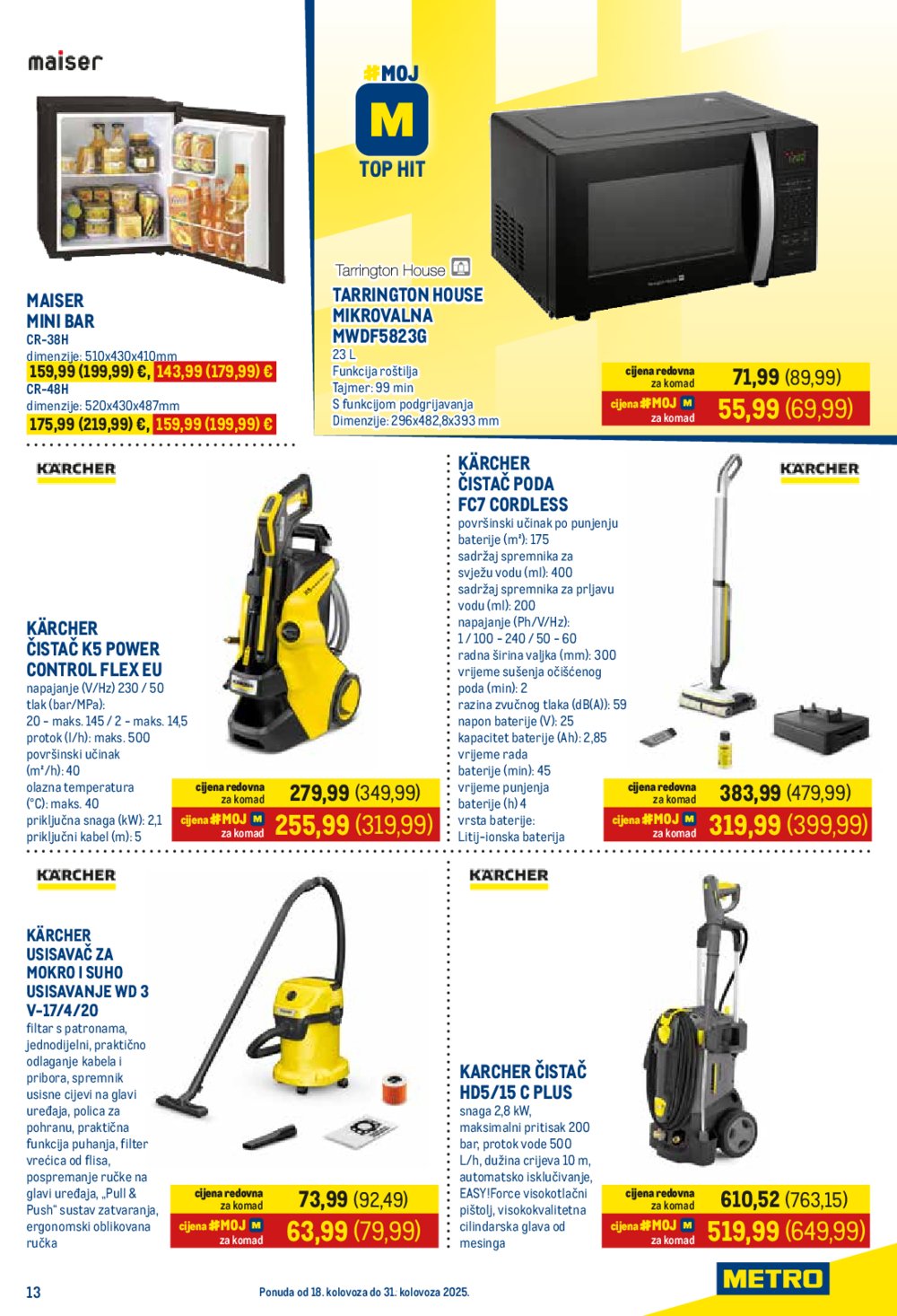 Metro katalog Prehrana i Neprehrana 18.08. 31.08.2025.