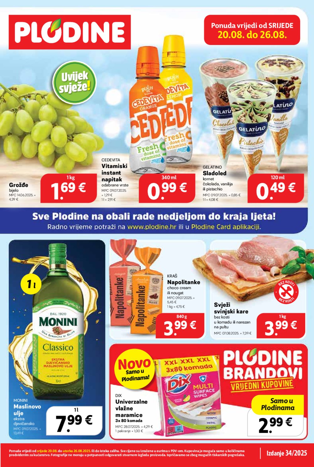 Plodine katalog Akcija 20.08.-26.08.2025.