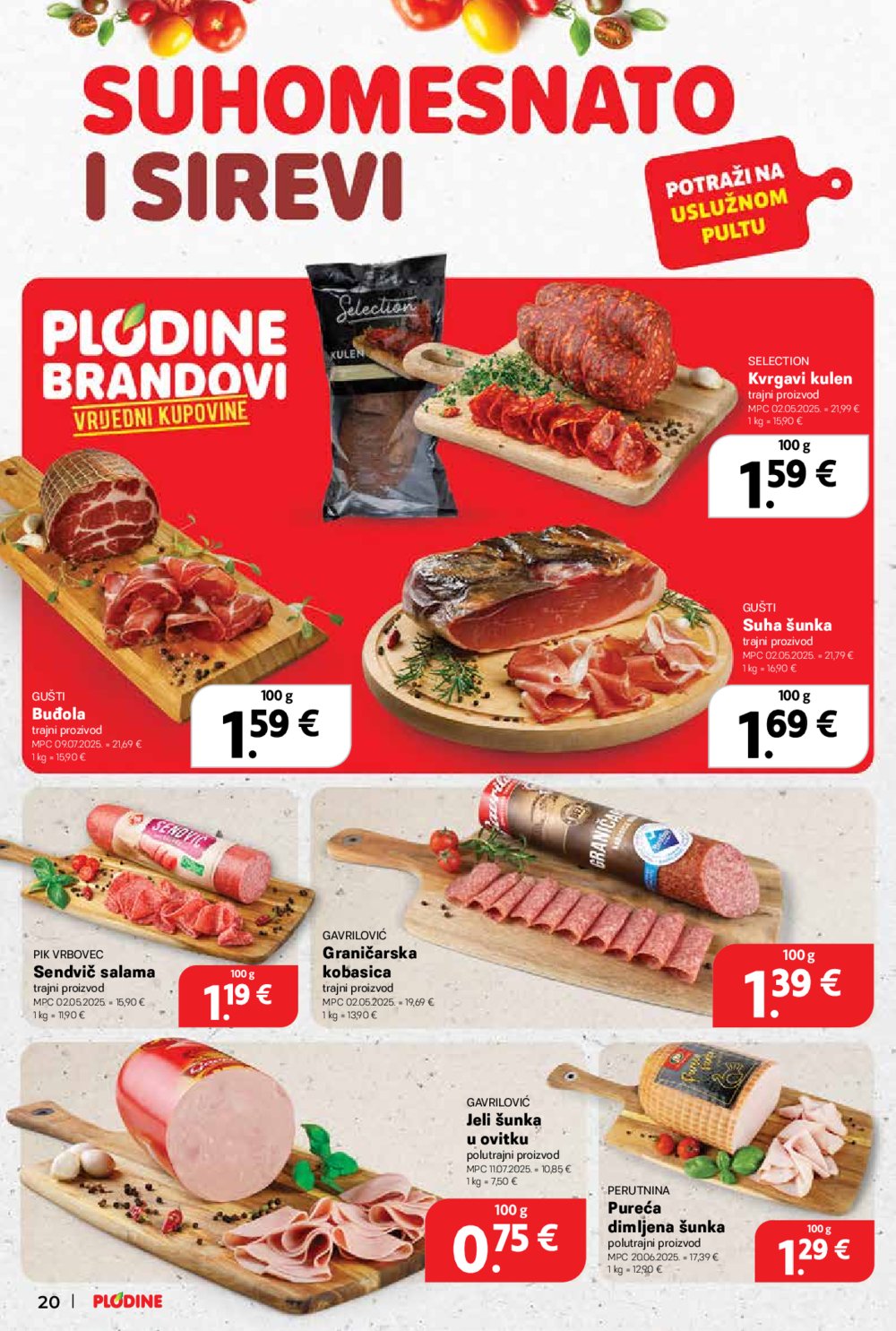 Plodine katalog Akcija 20.08.-26.08.2025.