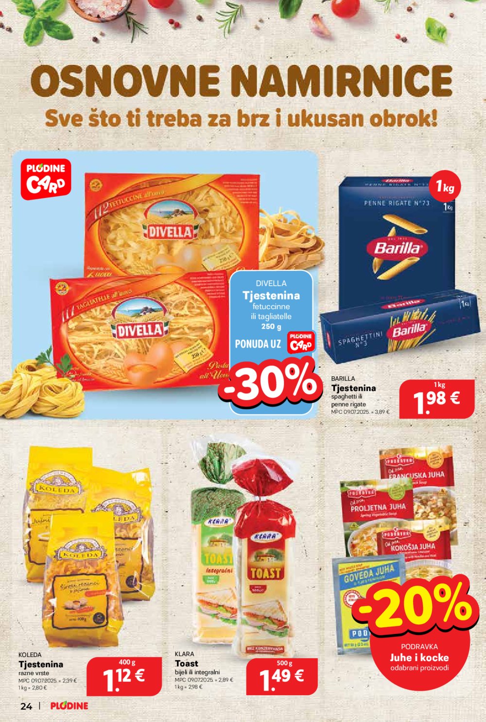 Plodine katalog Akcija 20.08.-26.08.2025.