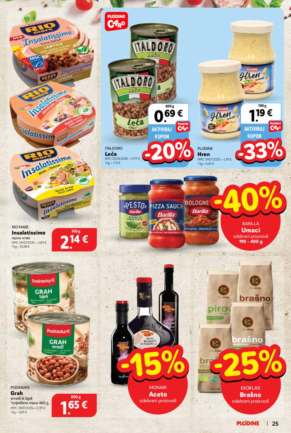 Plodine katalog Akcija 20.08.-26.08.2025.