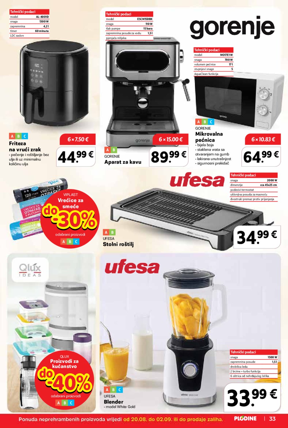 Plodine katalog Akcija 20.08.-26.08.2025.