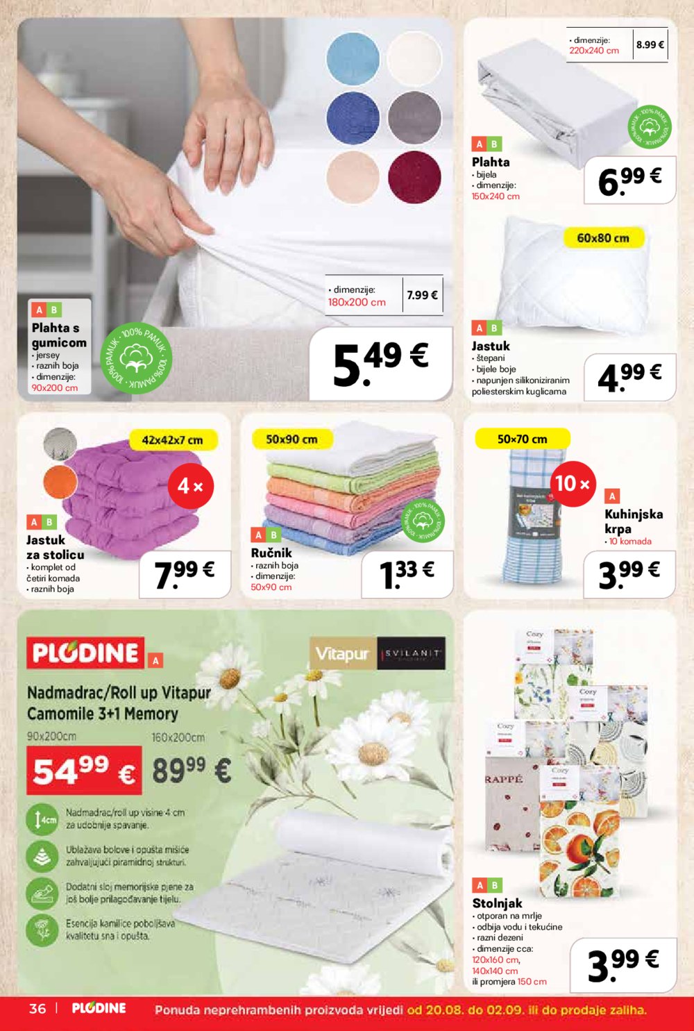 Plodine katalog Akcija 20.08.-26.08.2025.
