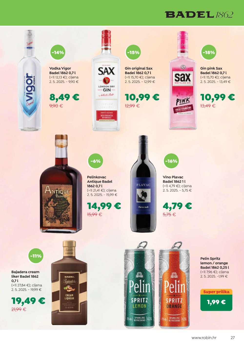 Robin katalog Akcija 16.08. - 31.08.2025.