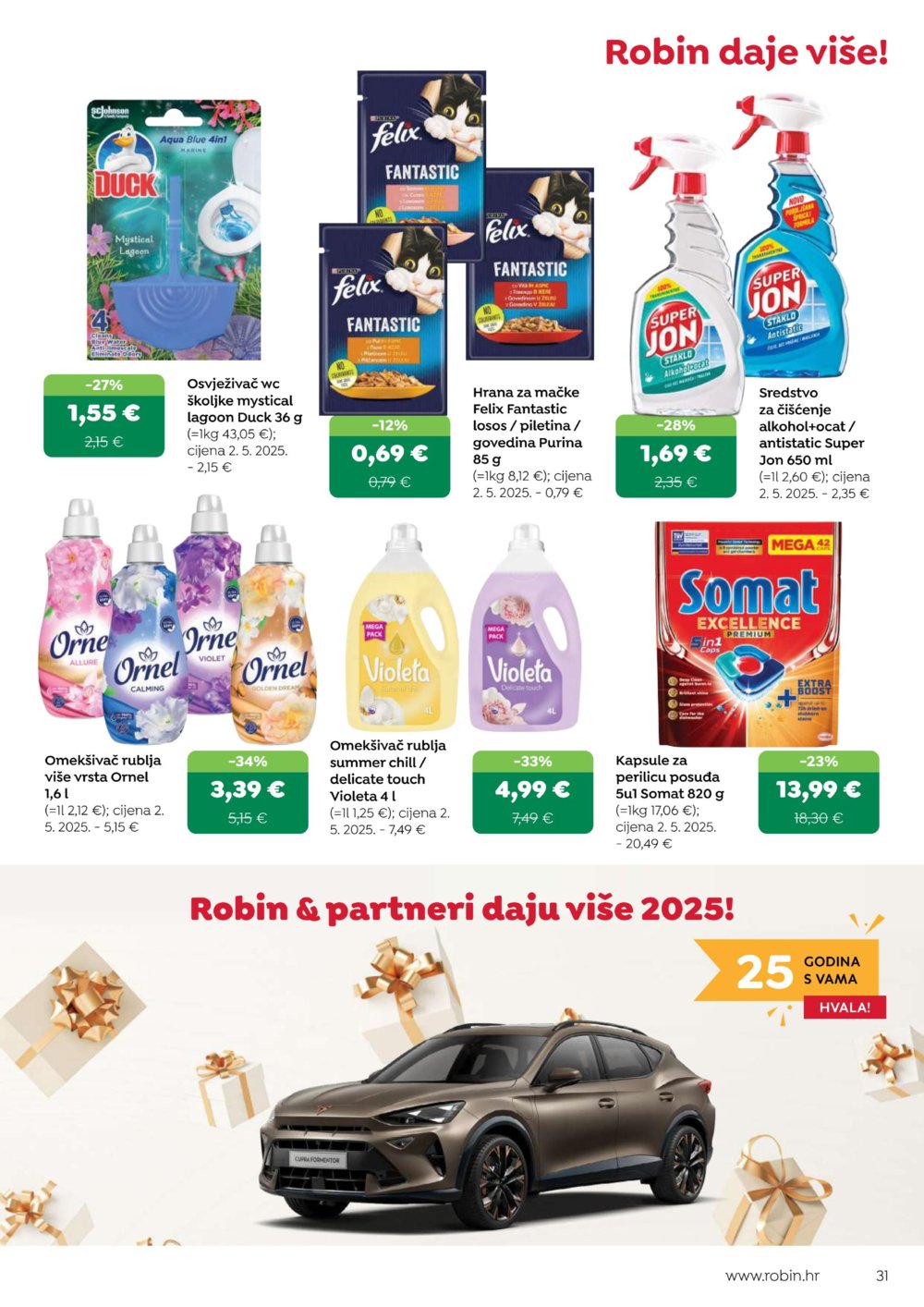 Robin katalog Akcija 16.08. - 31.08.2025.