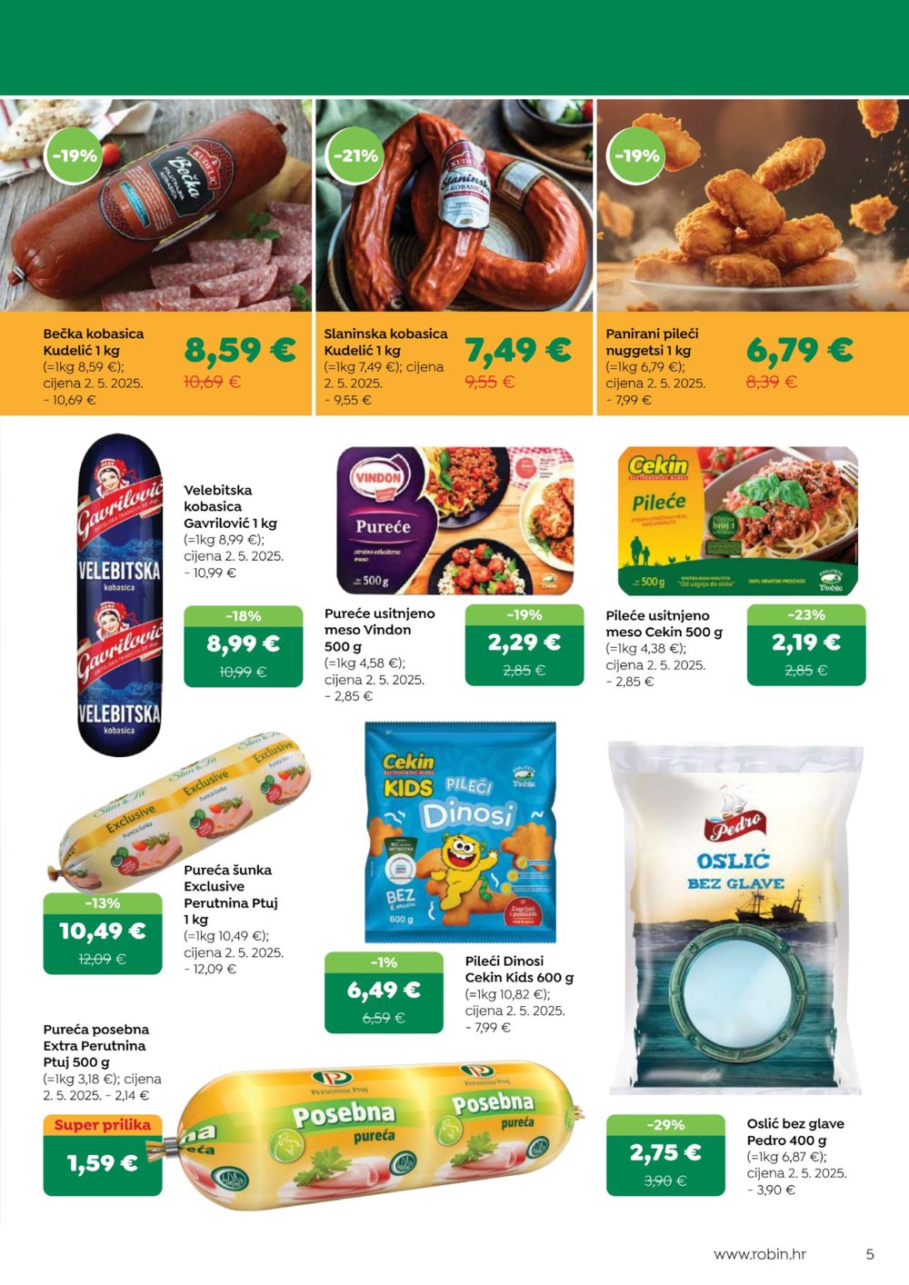 Robin katalog Akcija 16.08. - 31.08.2025.