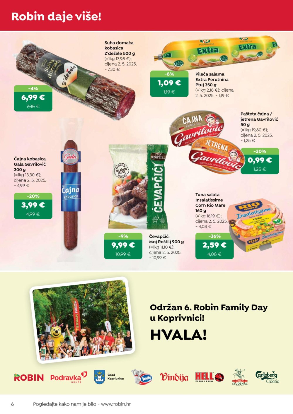 Robin katalog Akcija 16.08. - 31.08.2025.