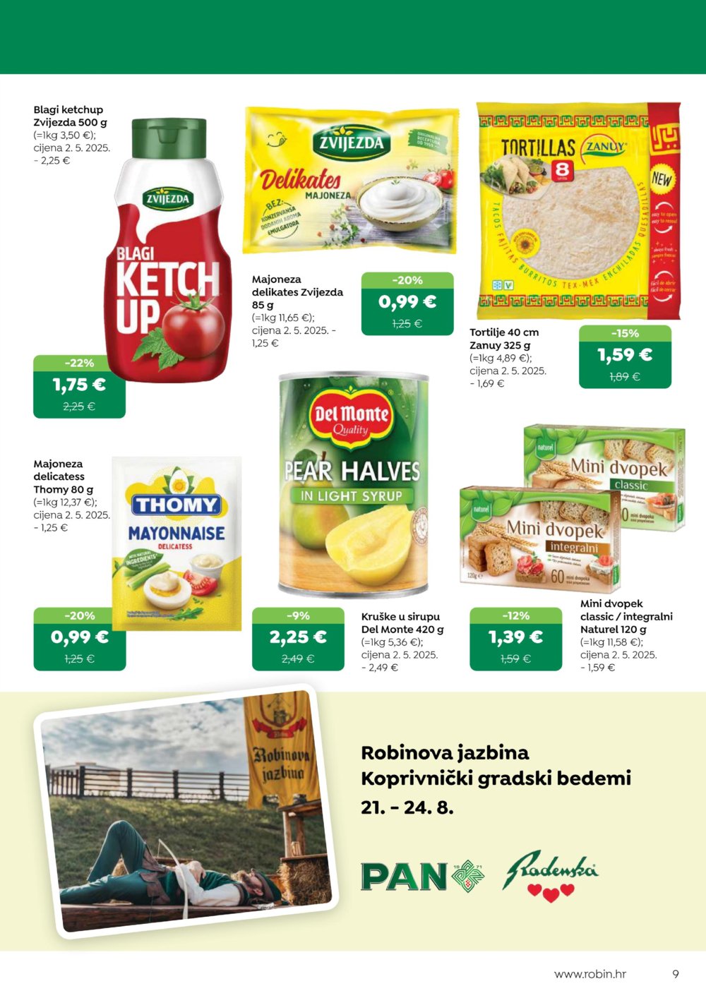 Robin katalog Akcija 16.08. - 31.08.2025.