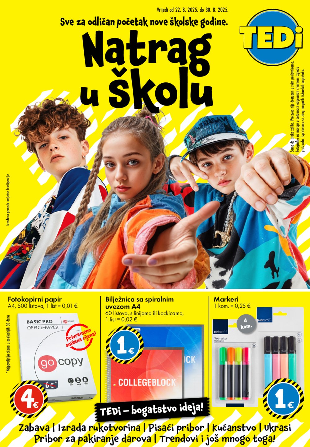 TEDi katalog Natrag u školu 21.08. - 30.08.2025.