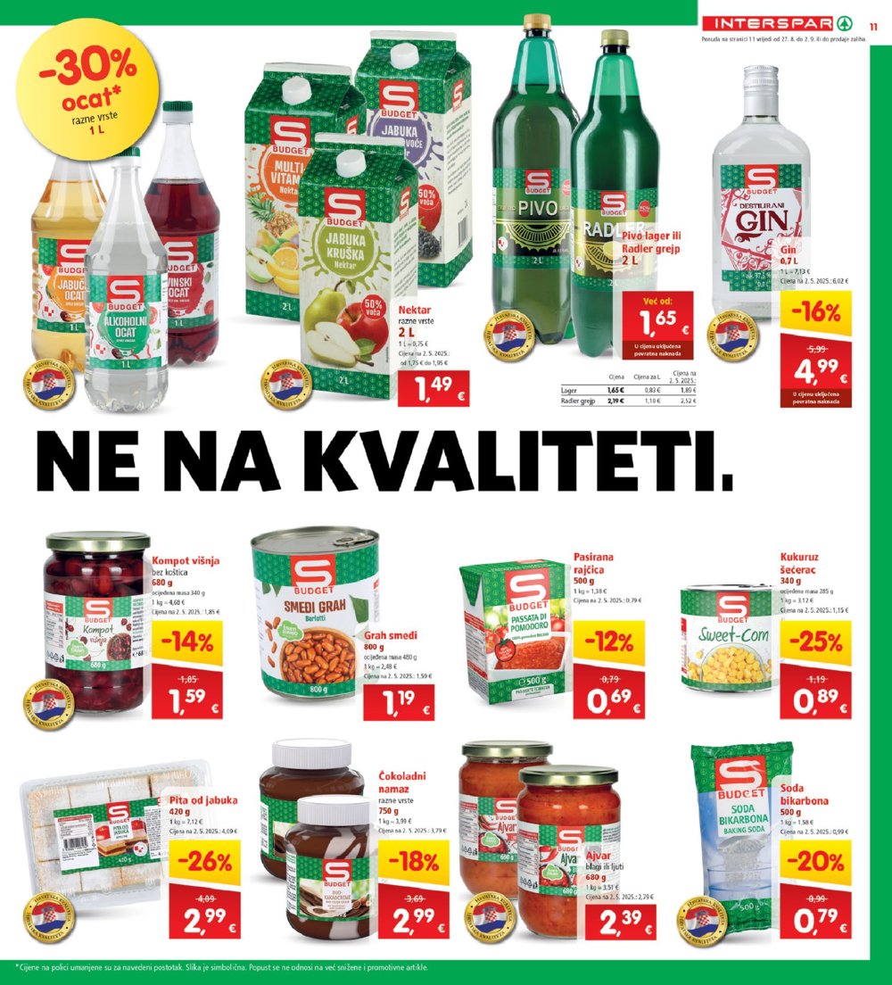 INTERSPAR katalog Akcija 27.08. - 02.09.2025.