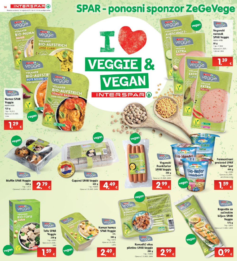 INTERSPAR katalog Akcija 27.08. - 02.09.2025.