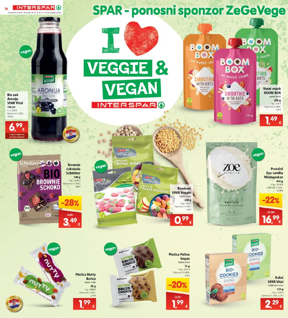INTERSPAR katalog Akcija 27.08. - 02.09.2025.