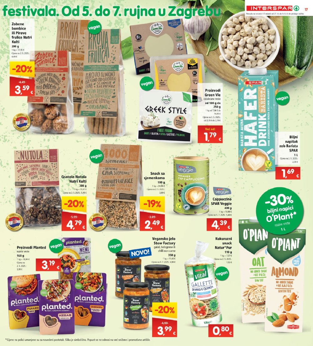 INTERSPAR katalog Akcija 27.08. - 02.09.2025.