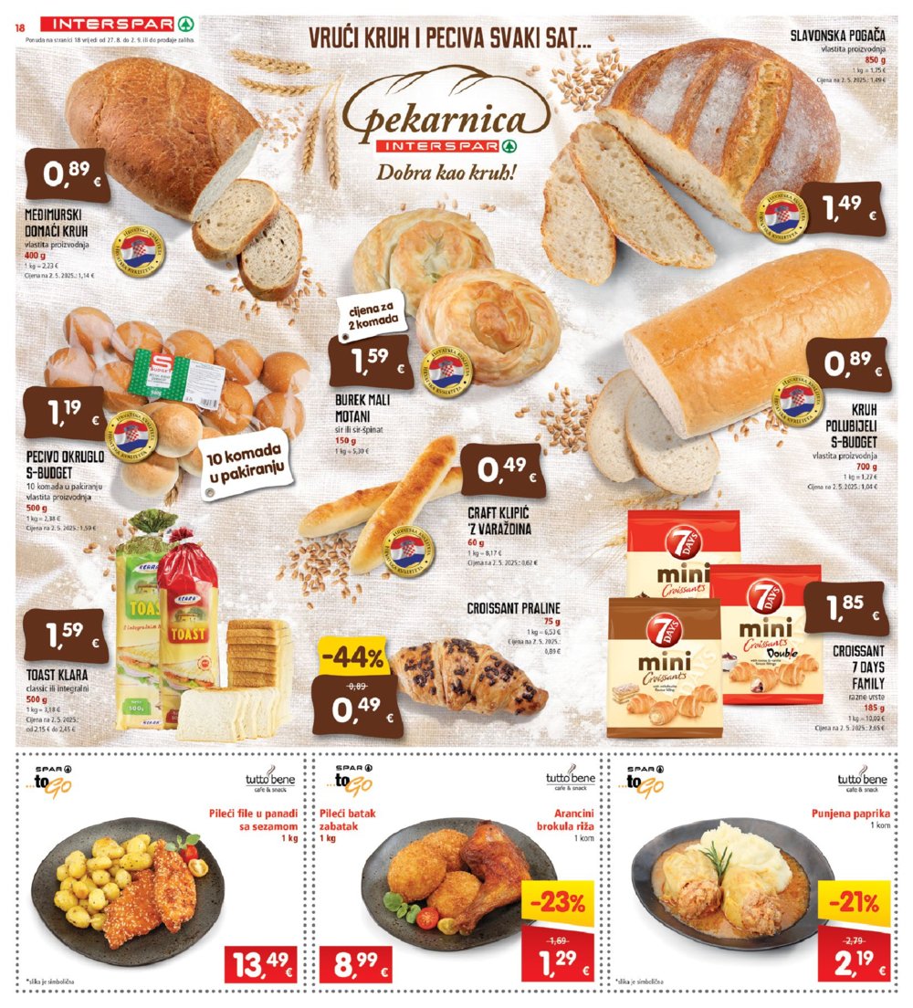 INTERSPAR katalog Akcija 27.08. - 02.09.2025.