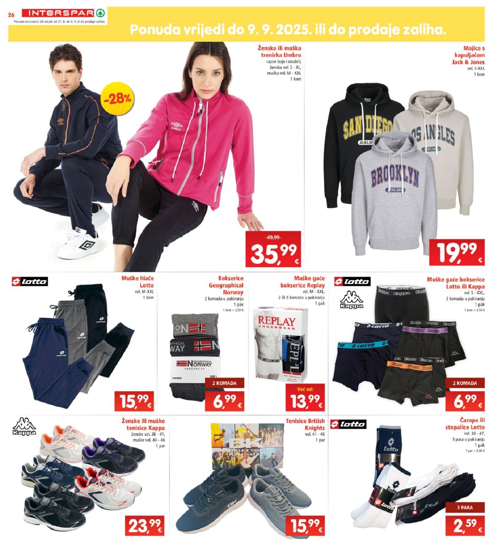 INTERSPAR katalog Akcija 27.08. - 02.09.2025.