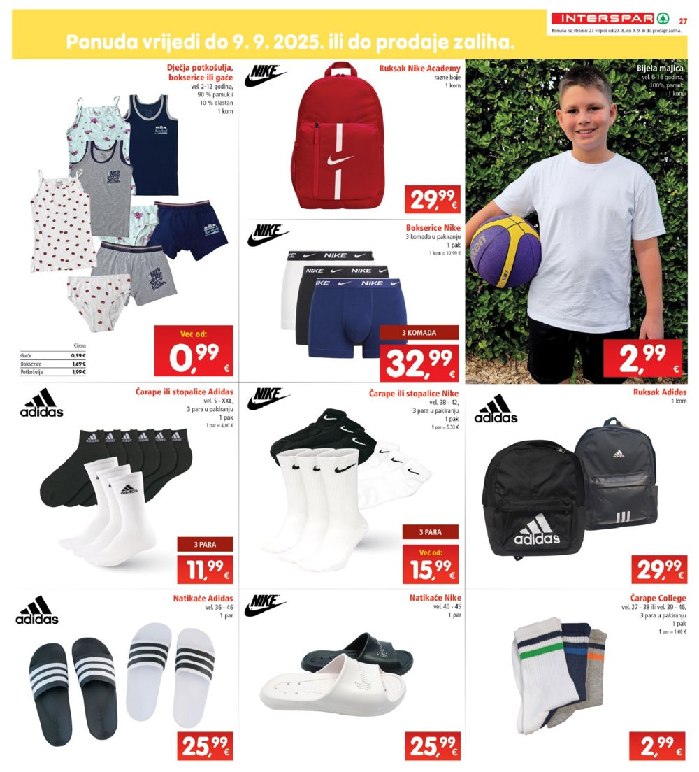 INTERSPAR katalog Akcija 27.08. - 02.09.2025.