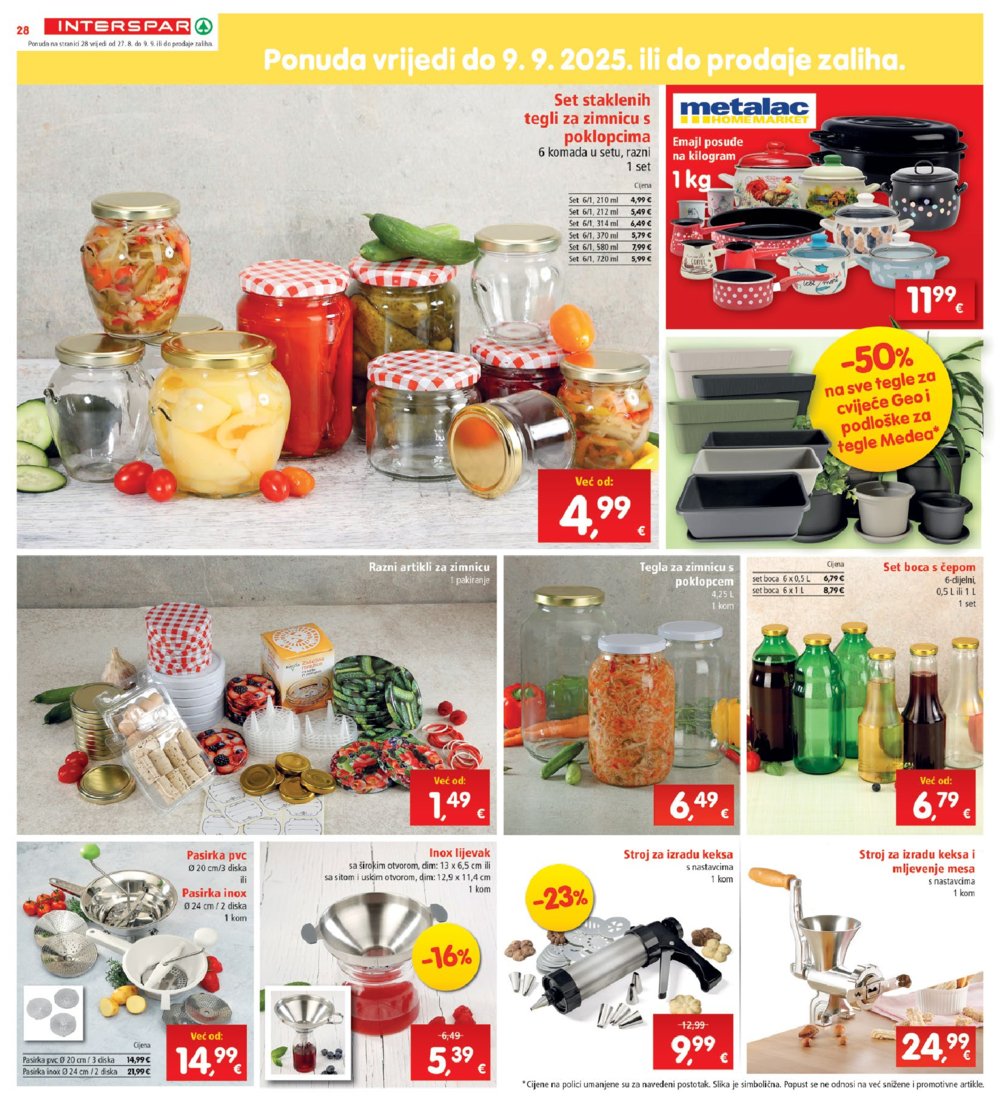 INTERSPAR katalog Akcija 27.08. - 02.09.2025.