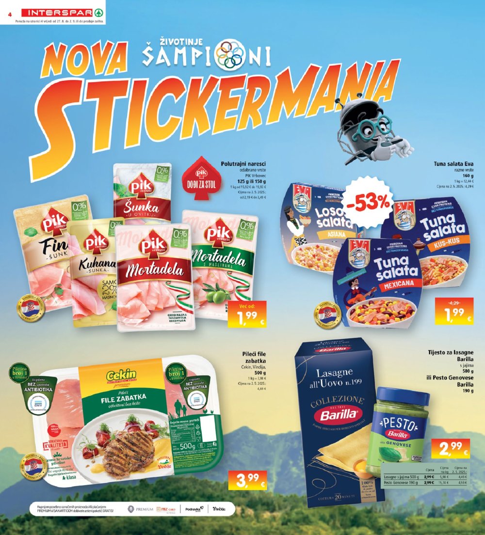 INTERSPAR katalog Akcija 27.08. - 02.09.2025.