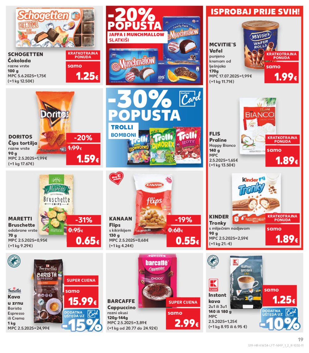 Kaufland katalog Akcija 20.08.2025.-26.08.2025. Odabrane poslovnice
