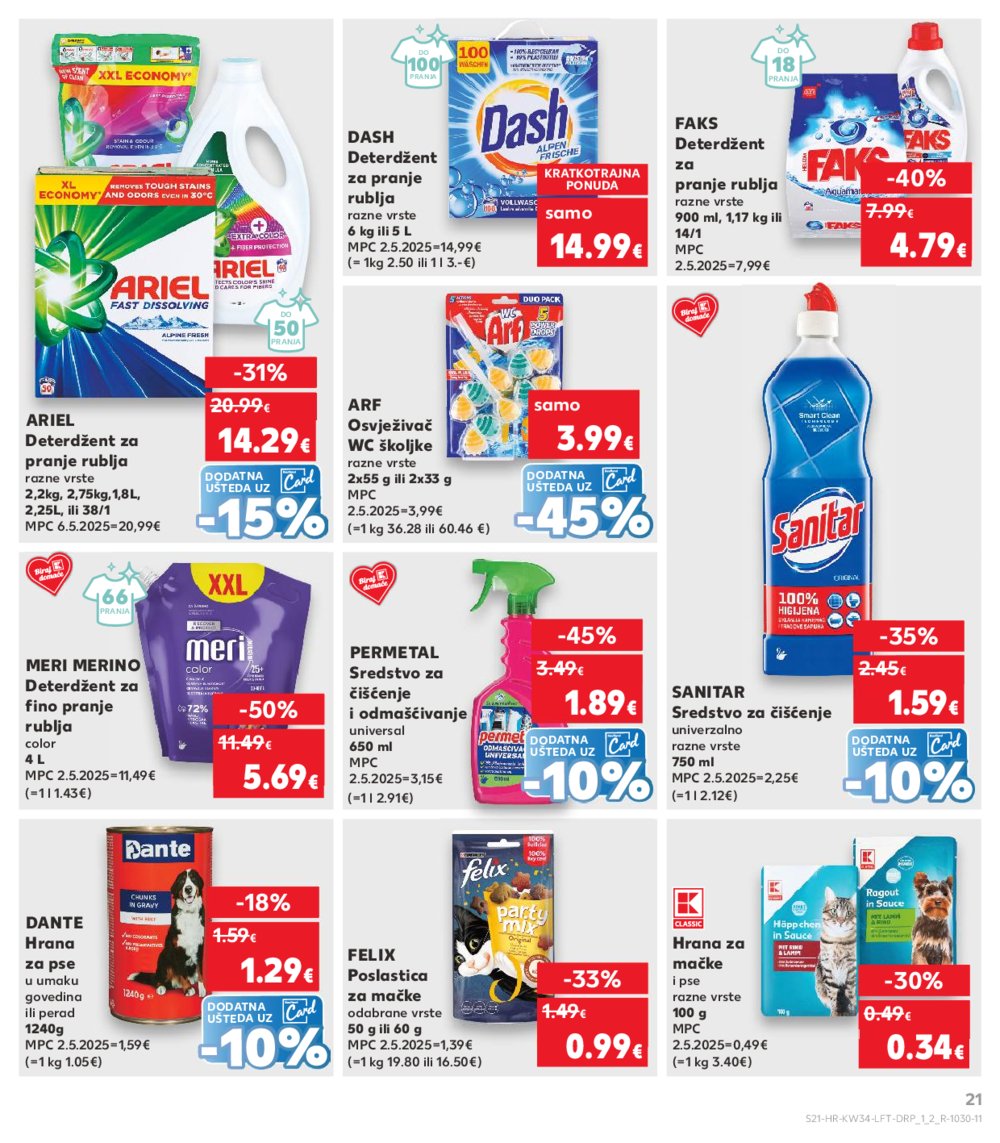 Kaufland katalog Akcija 20.08.2025.-26.08.2025. Odabrane poslovnice