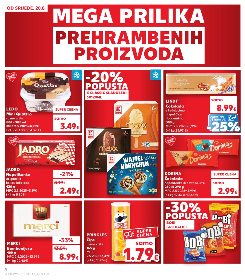 Kaufland katalog Akcija 20.08.2025.-26.08.2025. Odabrane poslovnice