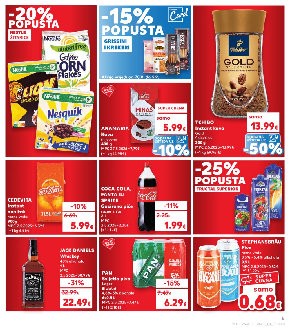 Kaufland katalog Akcija 20.08.2025.-26.08.2025. Odabrane poslovnice