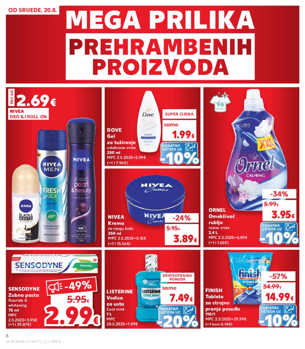 Kaufland katalog Akcija 20.08.2025.-26.08.2025. Odabrane poslovnice