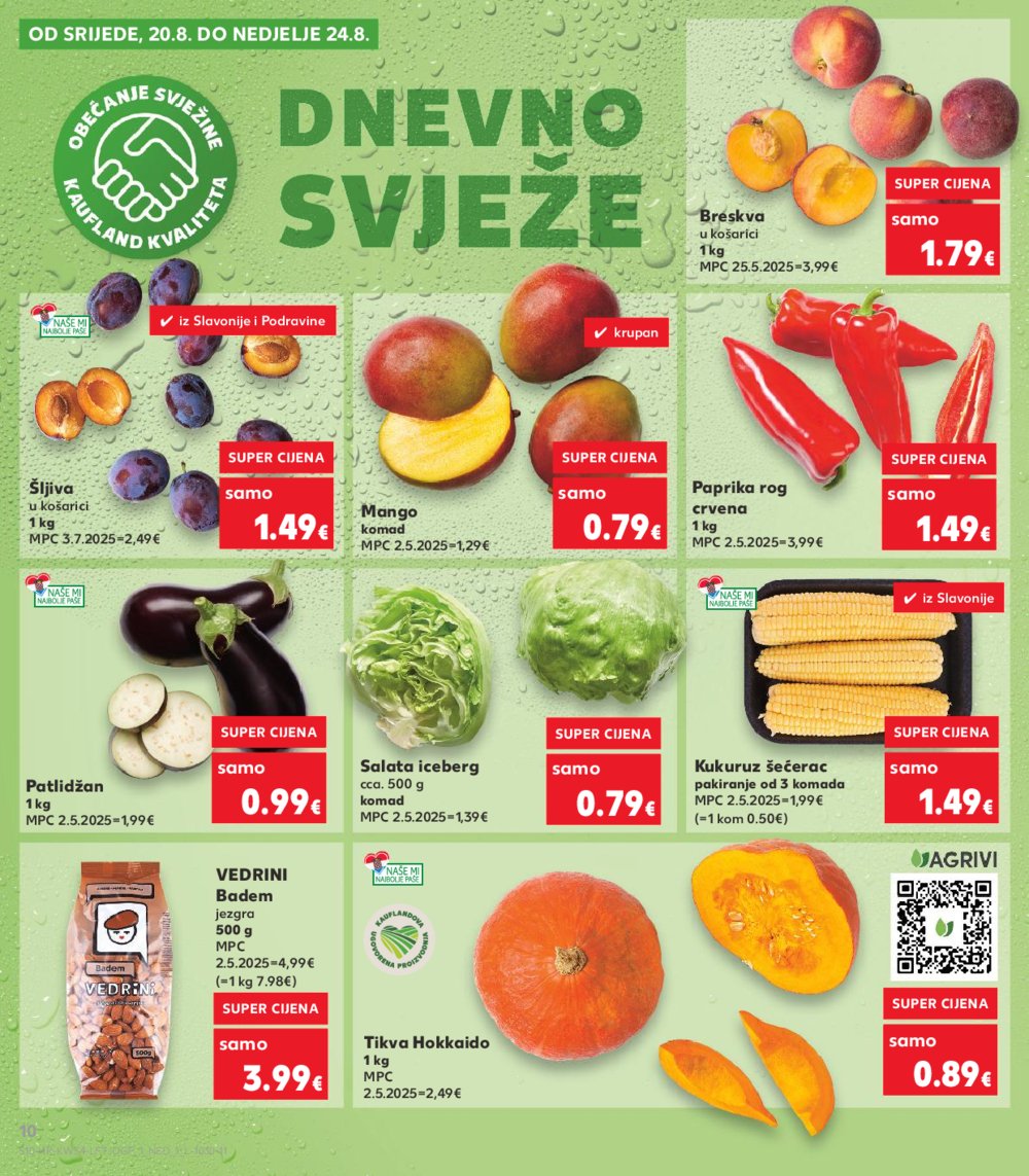 Kaufland katalog Akcija 20.08.2025.-26.08.2025. Odabrane poslovnice