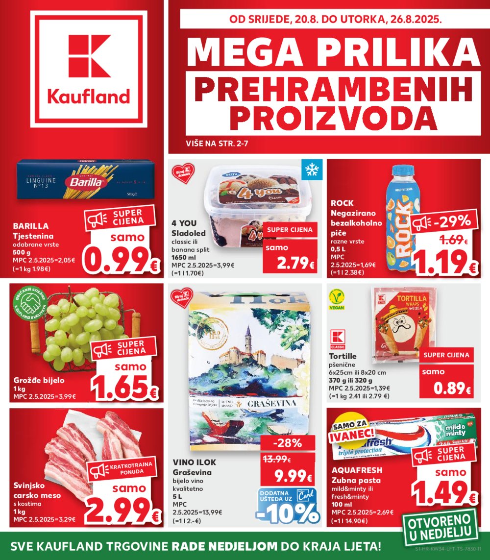 Kaufland katalog Akcija 20.08.2025.-26.08.2025. Ivanec