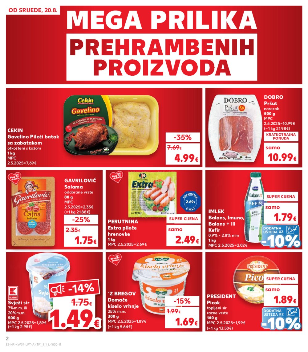 Kaufland katalog Akcija 20.08.2025.-26.08.2025. Ivanec