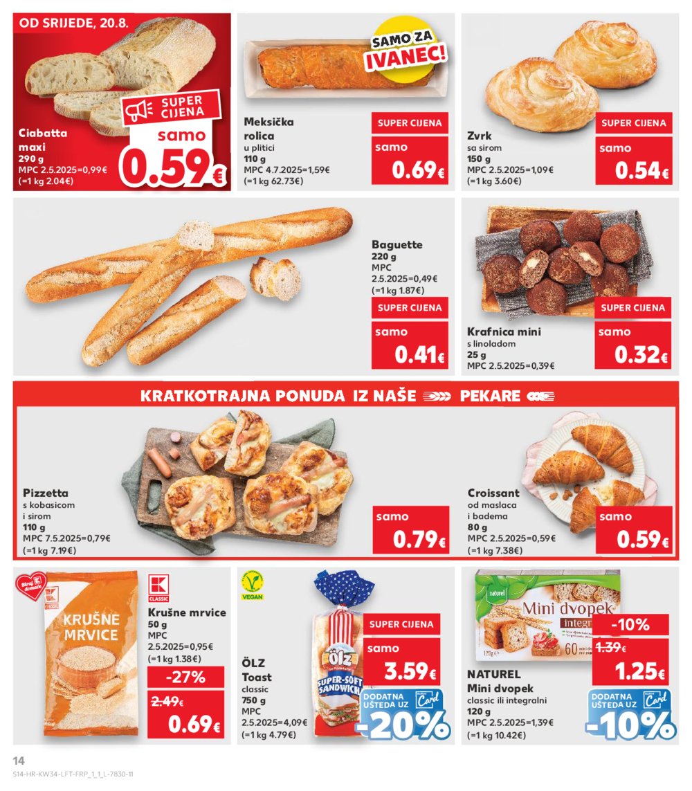 Kaufland katalog Akcija 20.08.2025.-26.08.2025. Ivanec