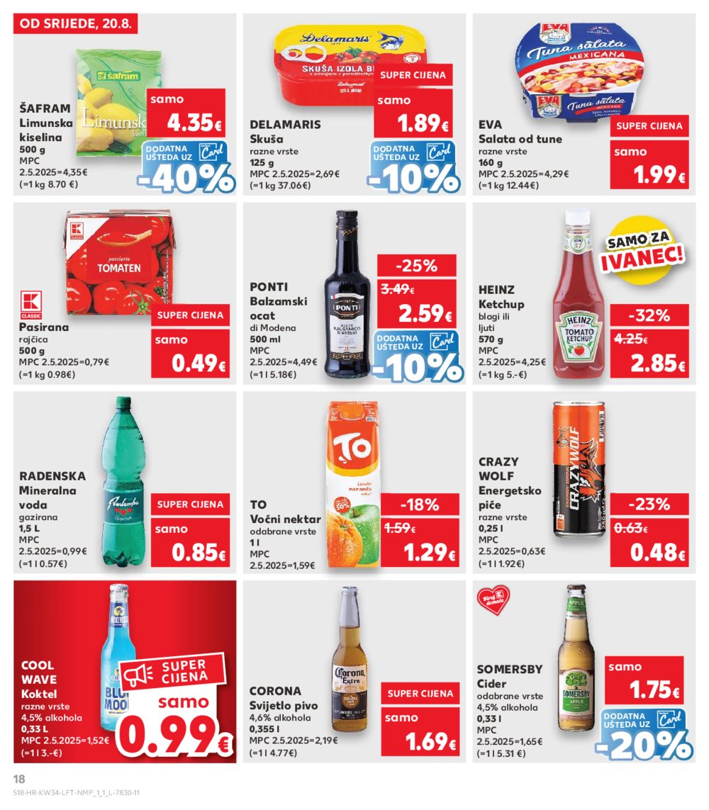 Kaufland katalog Akcija 20.08.2025.-26.08.2025. Ivanec